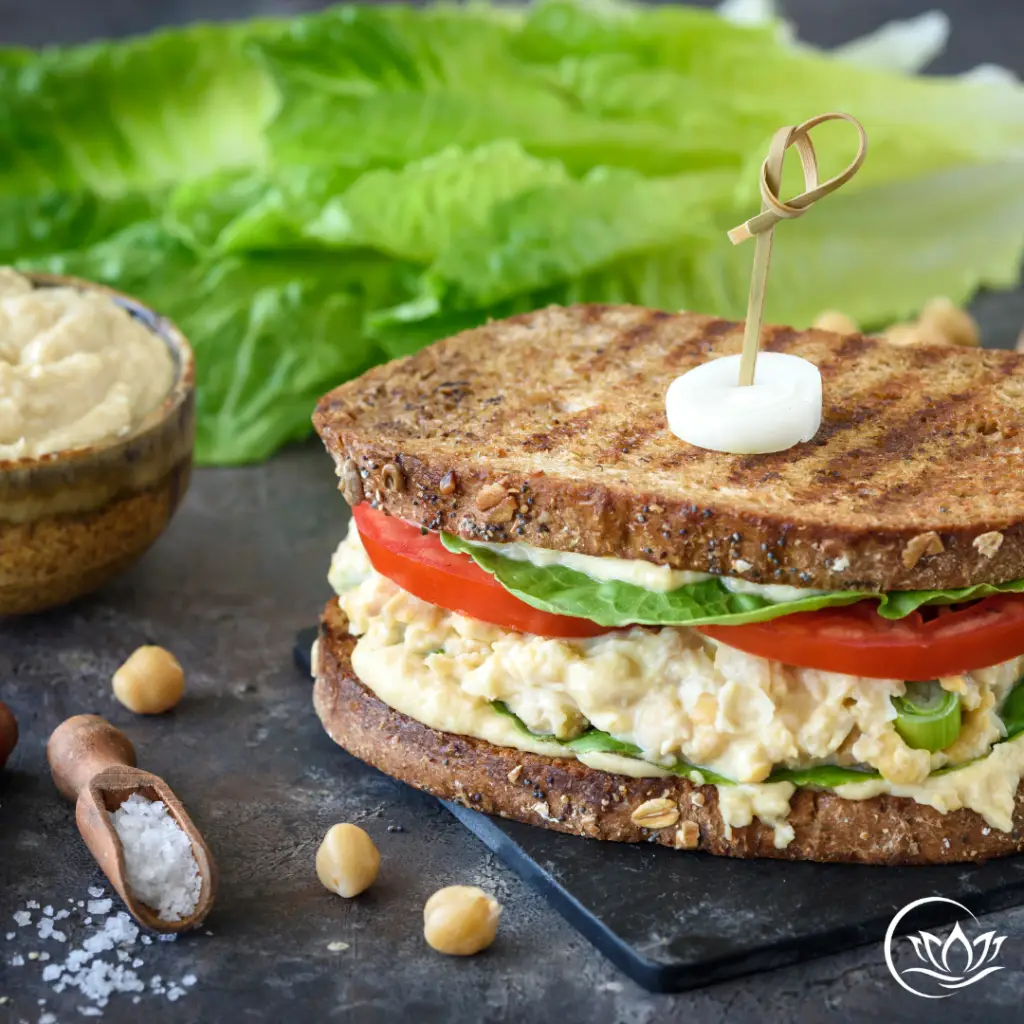 easy chickpea salad sandwich