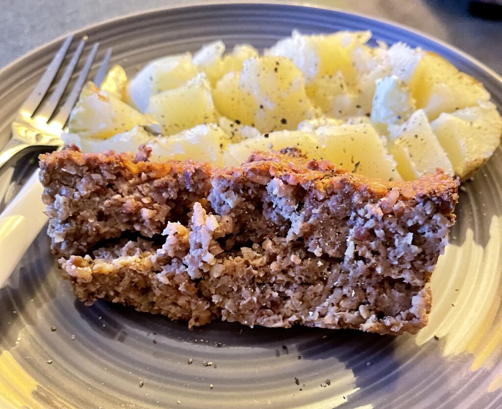 vegan beet walnut meatloaf