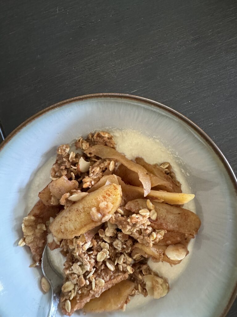 vegan apple crisp