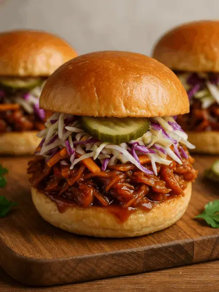 Vegan BBQ Jackfruit Sliders