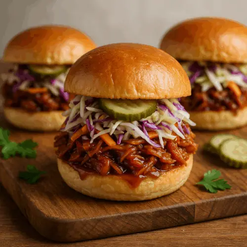 Vegan BBQ Jackfruit Sliders
