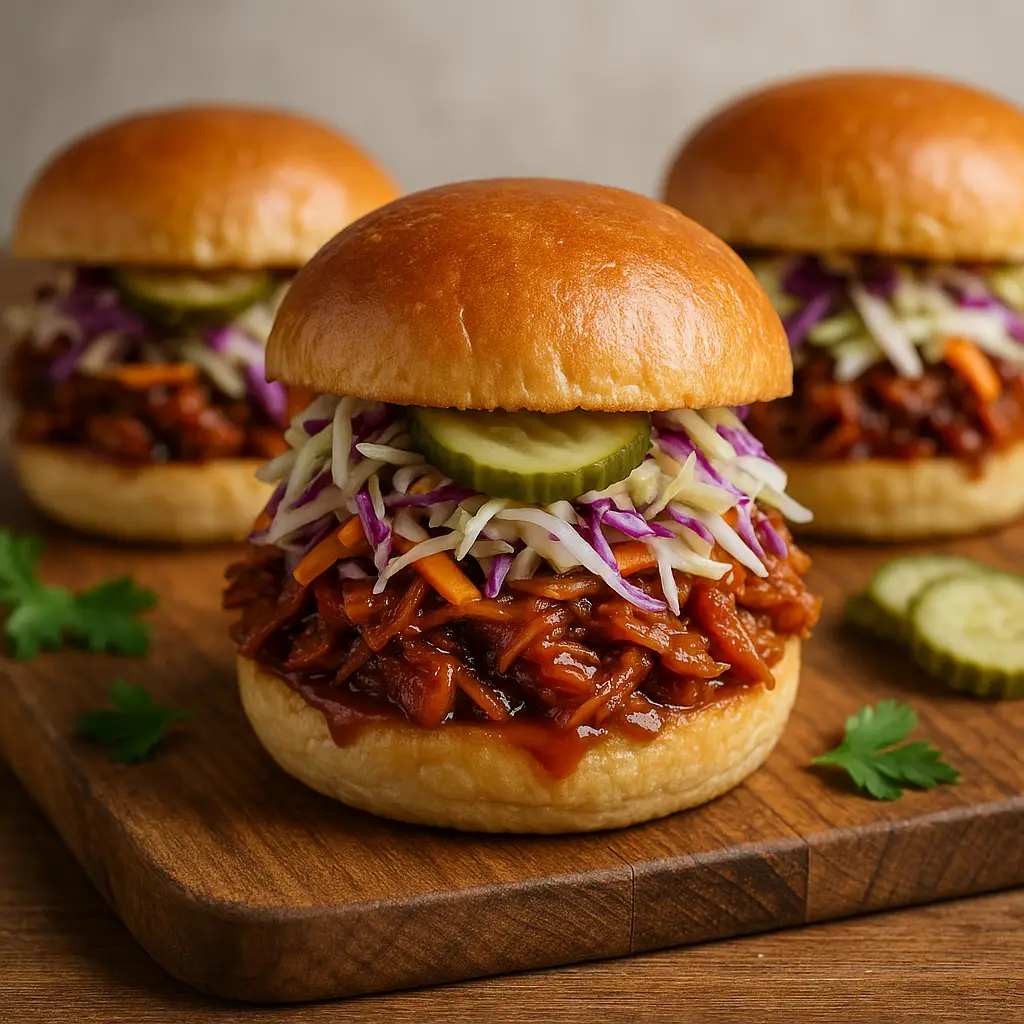 Vegan BBQ Jackfruit Sliders