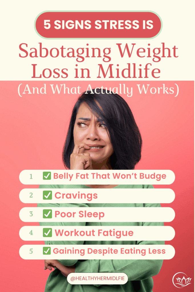 stress and weight loss in midlife