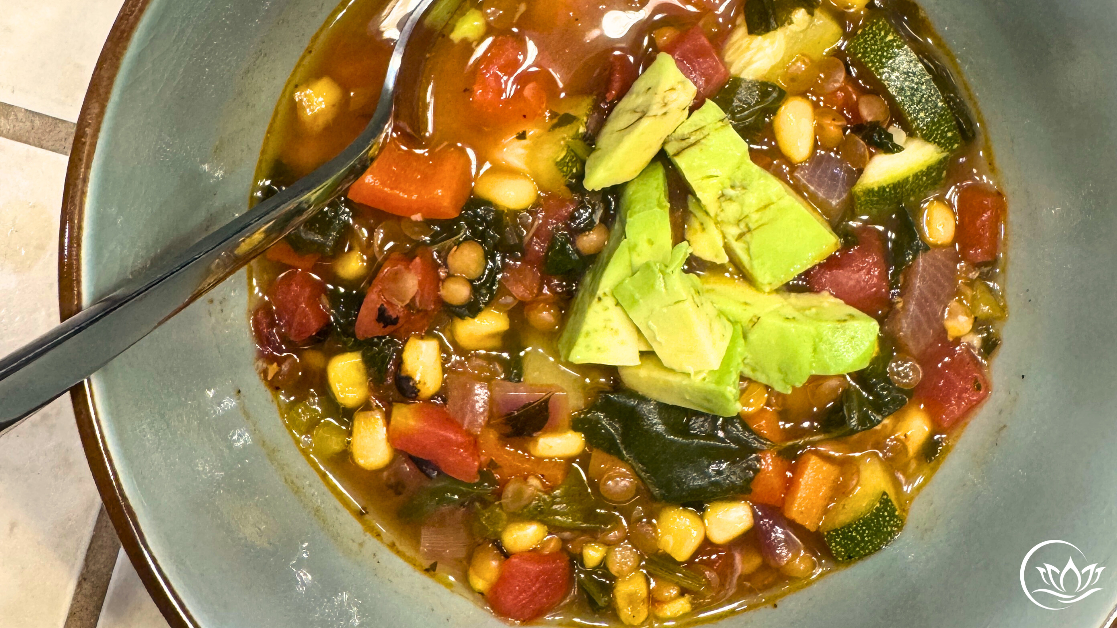 southwest lentil veggie soup